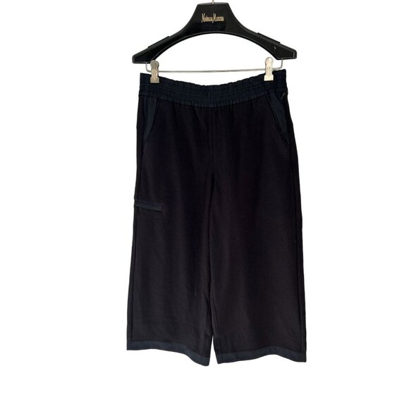 ATHLETA Black Wide Leg Pants Athletic Joggers Pockets Black  Size Med - Picture 1 of 9